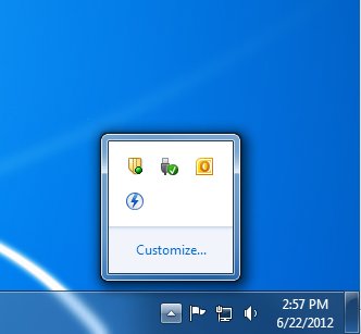 Taskbar Hidden Applications